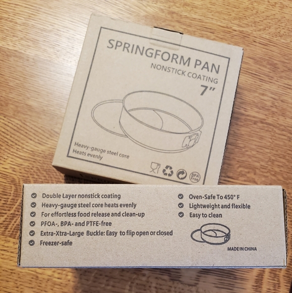 Fayy, set of 2, nonstick Springform Pans 7" - Picture 3 of 9